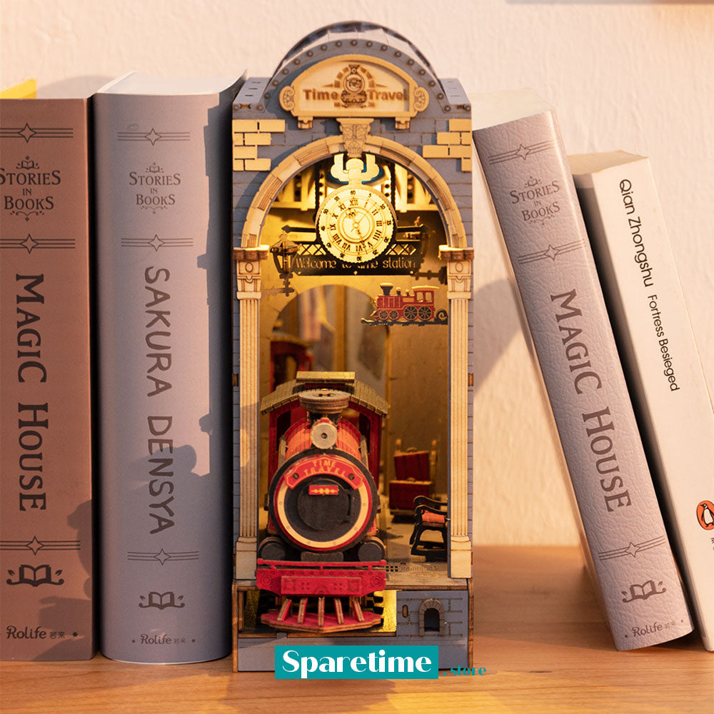Rolife Time Travel 3D Wooden DIY Miniature House Book Nook TGB04