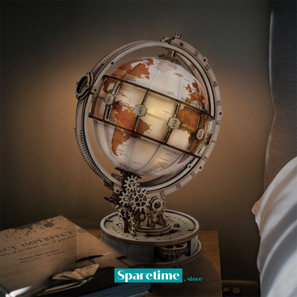 ROKR Luminous Globe 3D Wooden Puzzle ST003