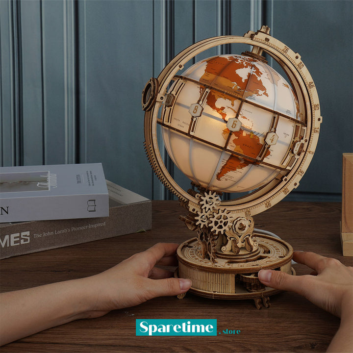 ROKR Luminous Globe 3D Wooden Puzzle ST003