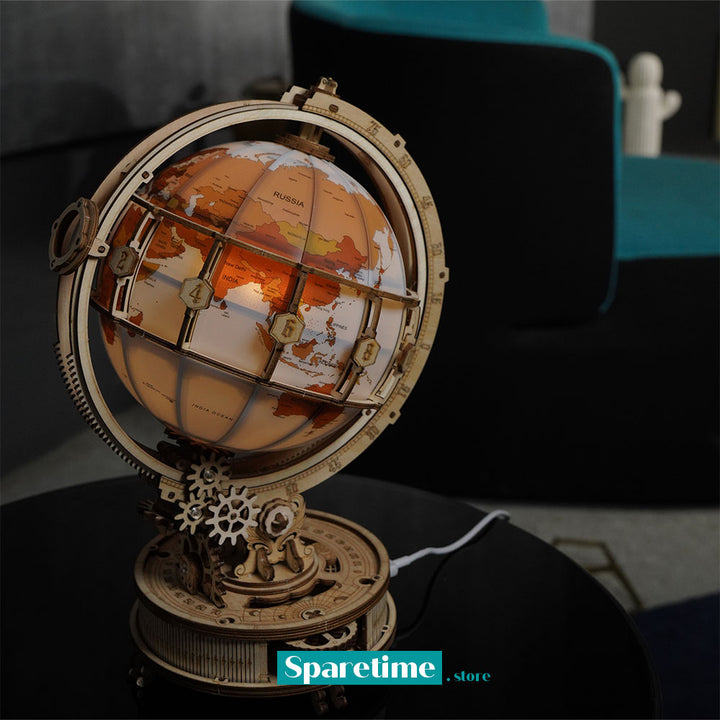 ROKR Luminous Globe 3D Wooden Puzzle ST003