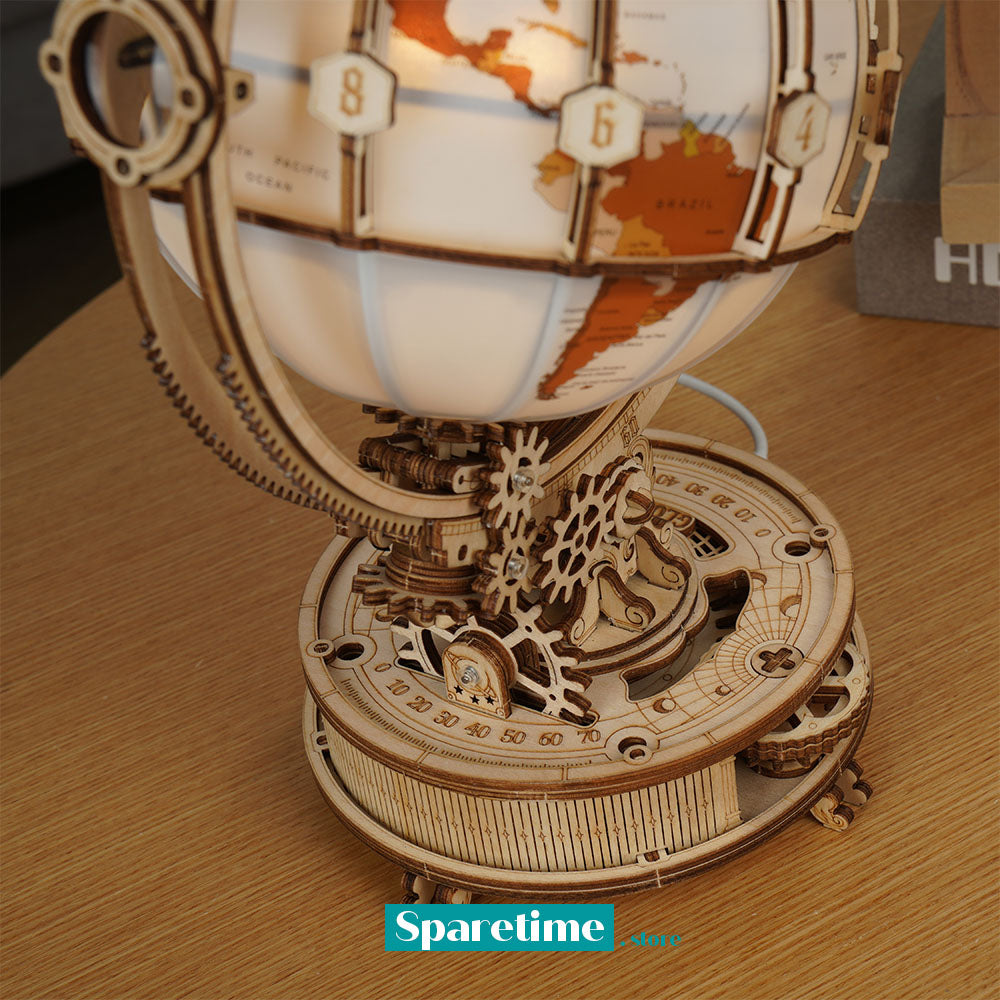 ROKR Luminous Globe 3D Wooden Puzzle ST003