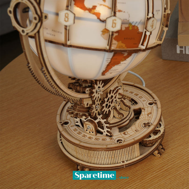 ROKR Luminous Globe 3D Wooden Puzzle ST003