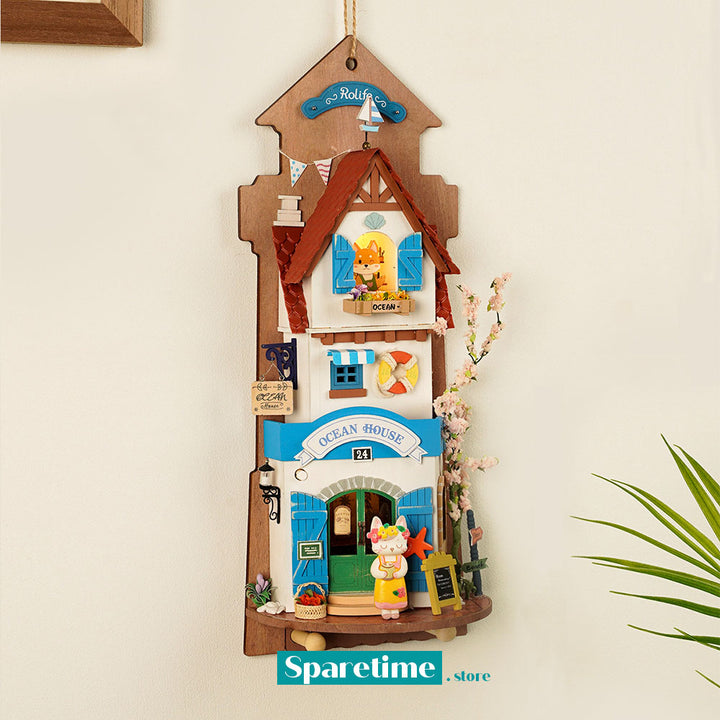 Rolife Island Dream Villa DIY Wall Hanging Miniature House Kit DS022