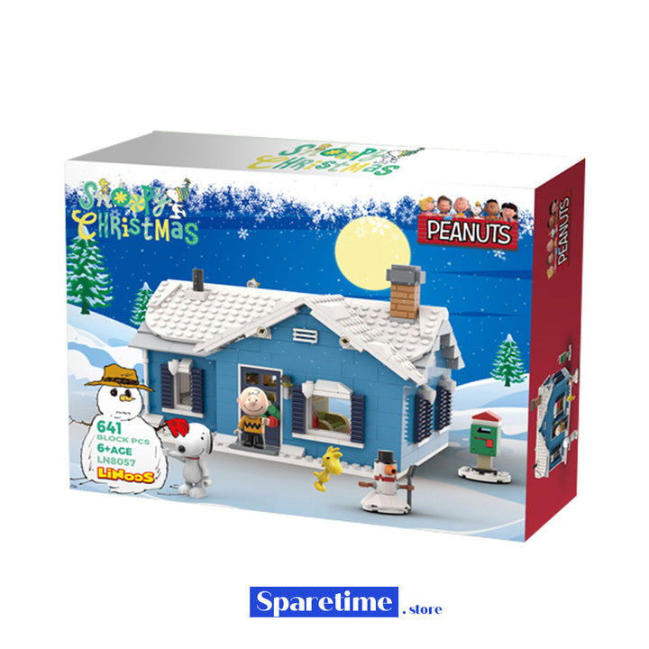 Peanuts Snoopy Christmas snow house sparetime