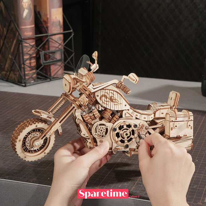 Rokr Cruiser Motorcycle 3D Wooden Puzzles