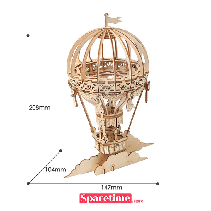 Robotime Rolife Hot Air Balloon 3D Wooden Puzzle
