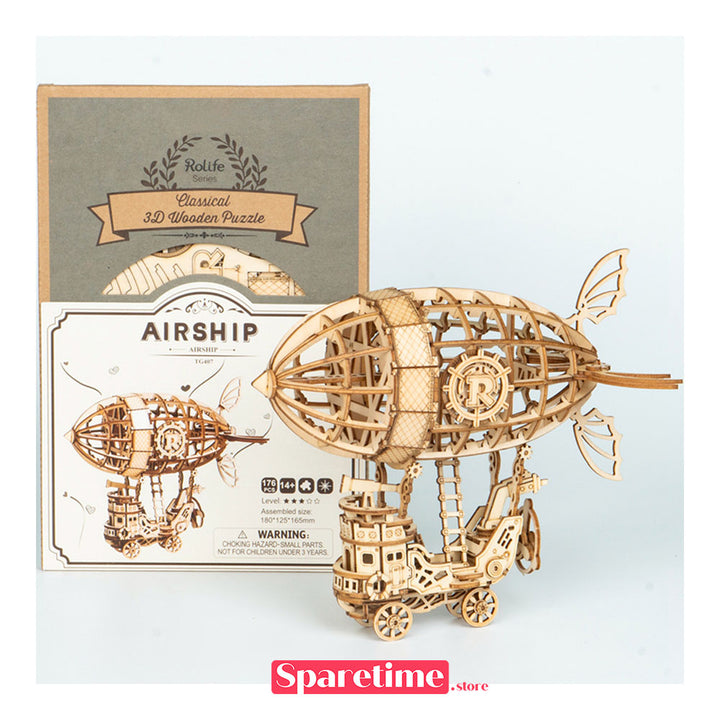 robotime Rolife Airship Modern 3D Wooden Puzzle