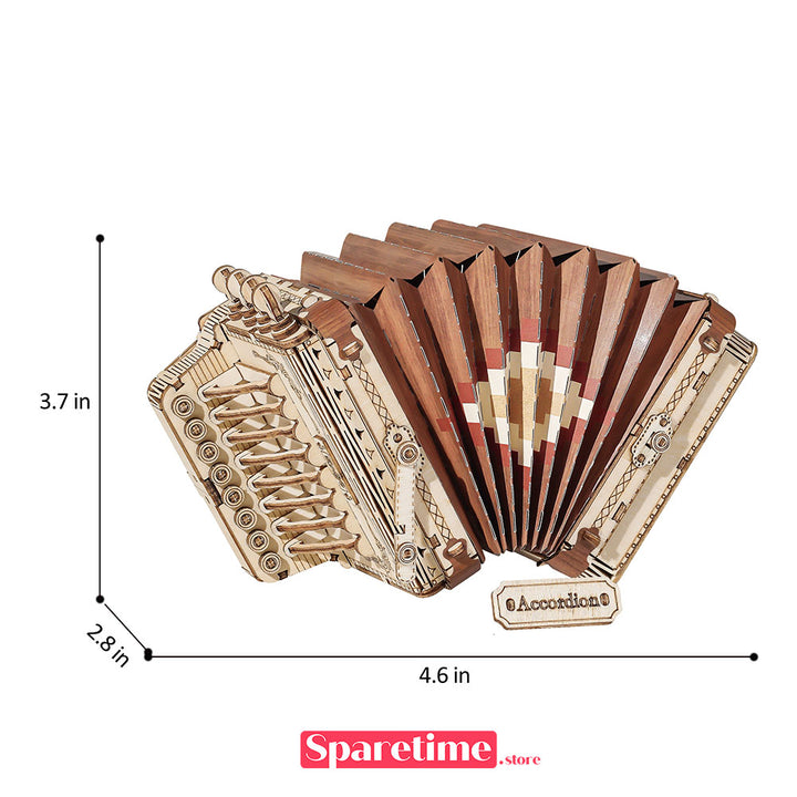 robotime Rolife Accordion Modern 3D Wooden Puzzle TG410