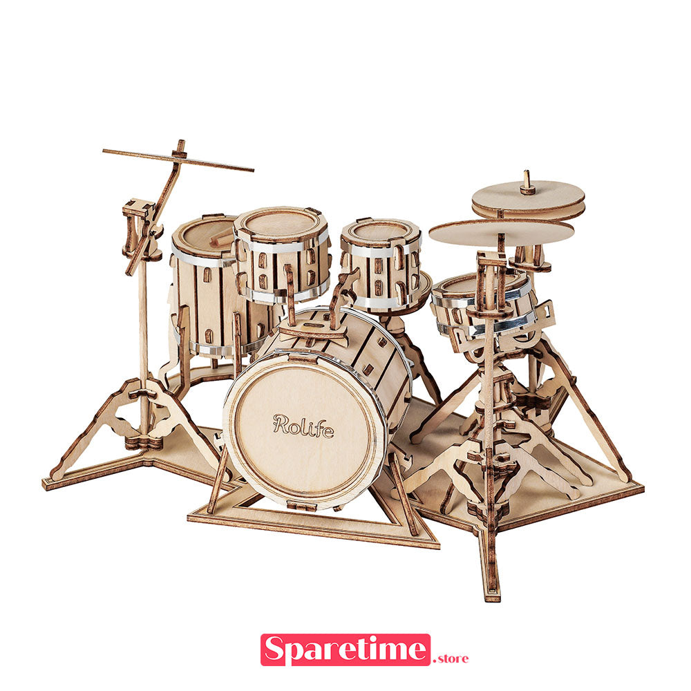 Robotime Rolife Drum kit 3D Wooden Puzzle