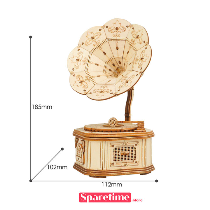 Robotime Rolife Gramophone 3D Wooden Puzzle