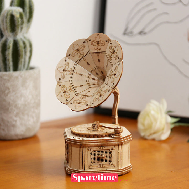 Robotime Rolife Gramophone 3D Wooden Puzzle