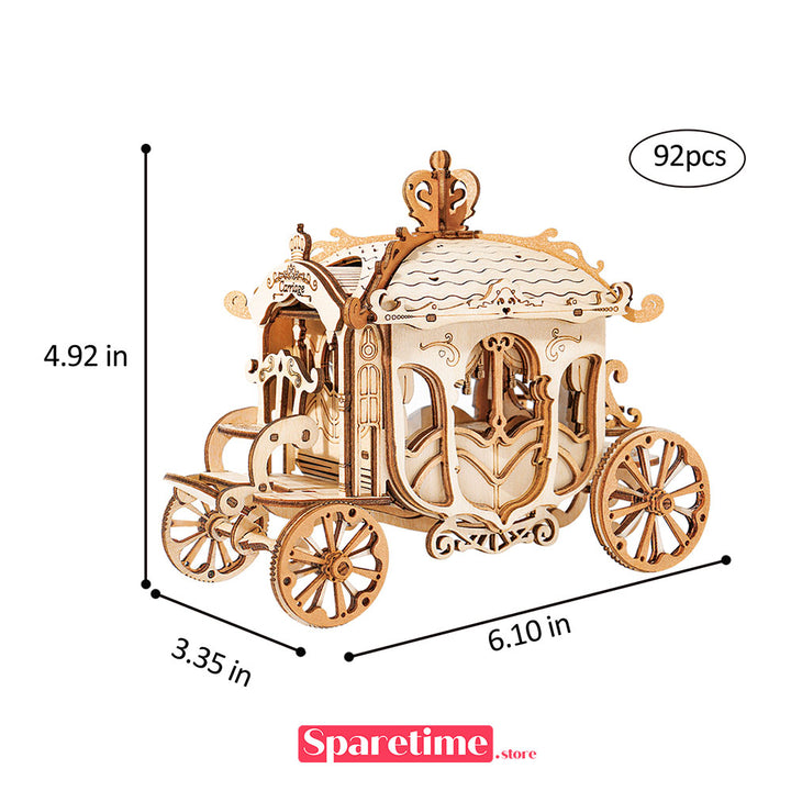 robotime Rolife Classic Carriage 3D Wooden Puzzle