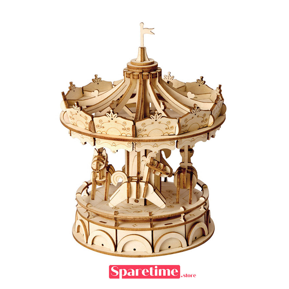 Rolife Merry-Go-Round 3D Wooden Puzzle Robotime