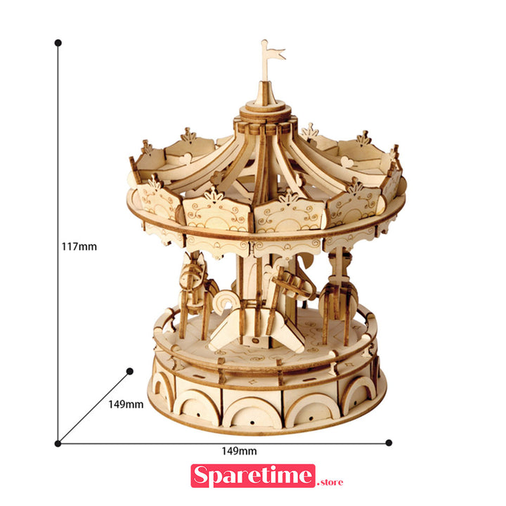Rolife Merry-Go-Round 3D Wooden Puzzle