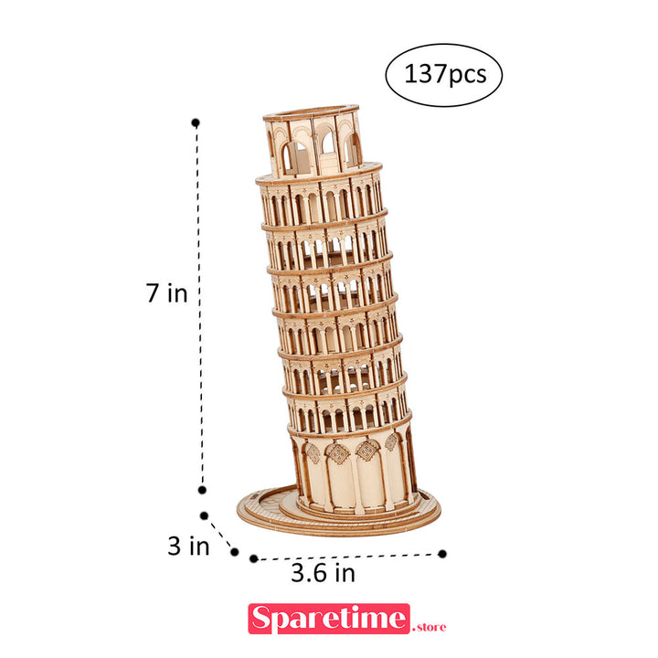 Robotime Rolife Leaning Tower of Pisa 3D Wooden Puzzle