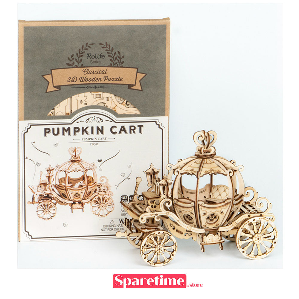 Rolife Pumpkin Carriage 3D Wooden Puzzle robotime