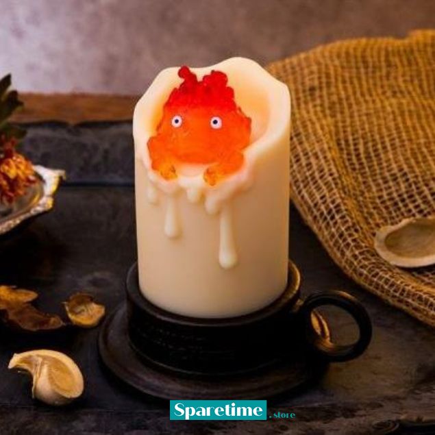 Swinging Calcifer LED Candle "Howl's Moving Castle", Benelic