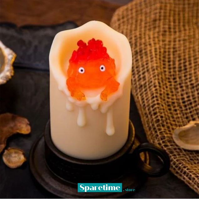 Swinging Calcifer LED Candle "Howl's Moving Castle", Benelic