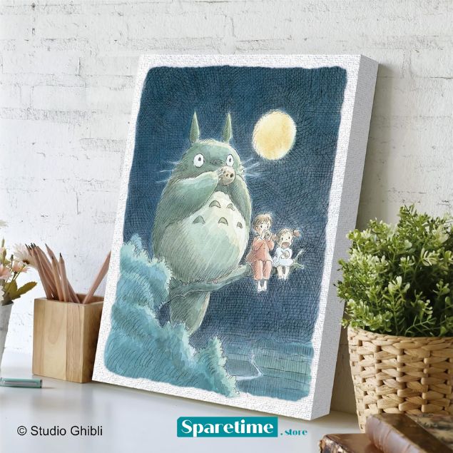 ATB-53 Chorus under the Moonlight "My Neighbor Totoro", Ensky Artboard Jigsaw (Canvas Style)