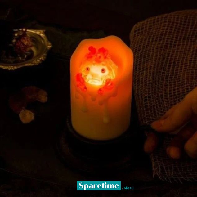 Swinging Calcifer LED Candle "Howl's Moving Castle", Benelic