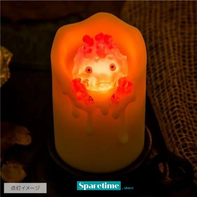 Swinging Calcifer LED Candle "Howl's Moving Castle", Benelic