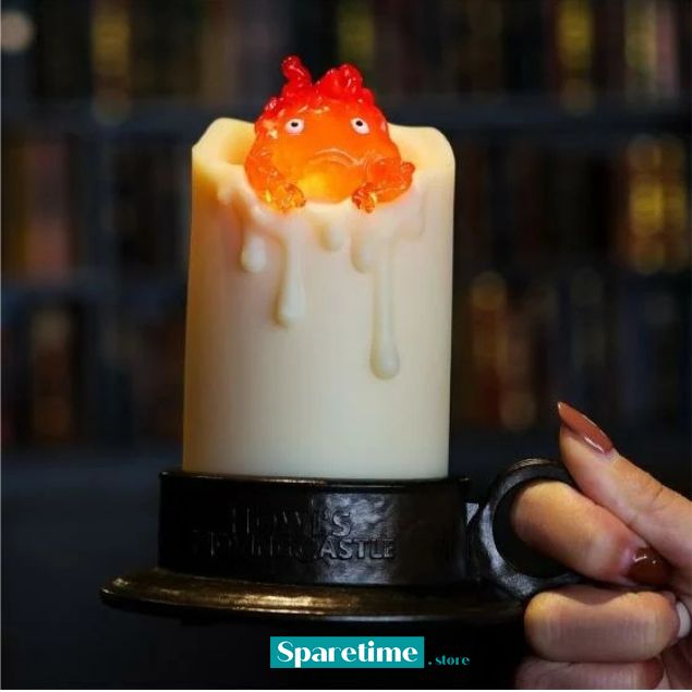 Swinging Calcifer LED Candle "Howl's Moving Castle", Benelic