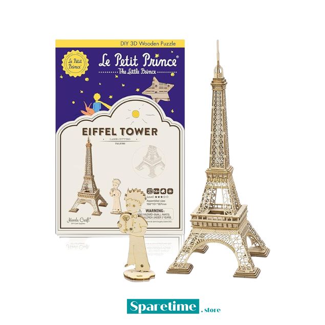 3D Wooden Puzzle: The Little Prince and Eiffel Tower