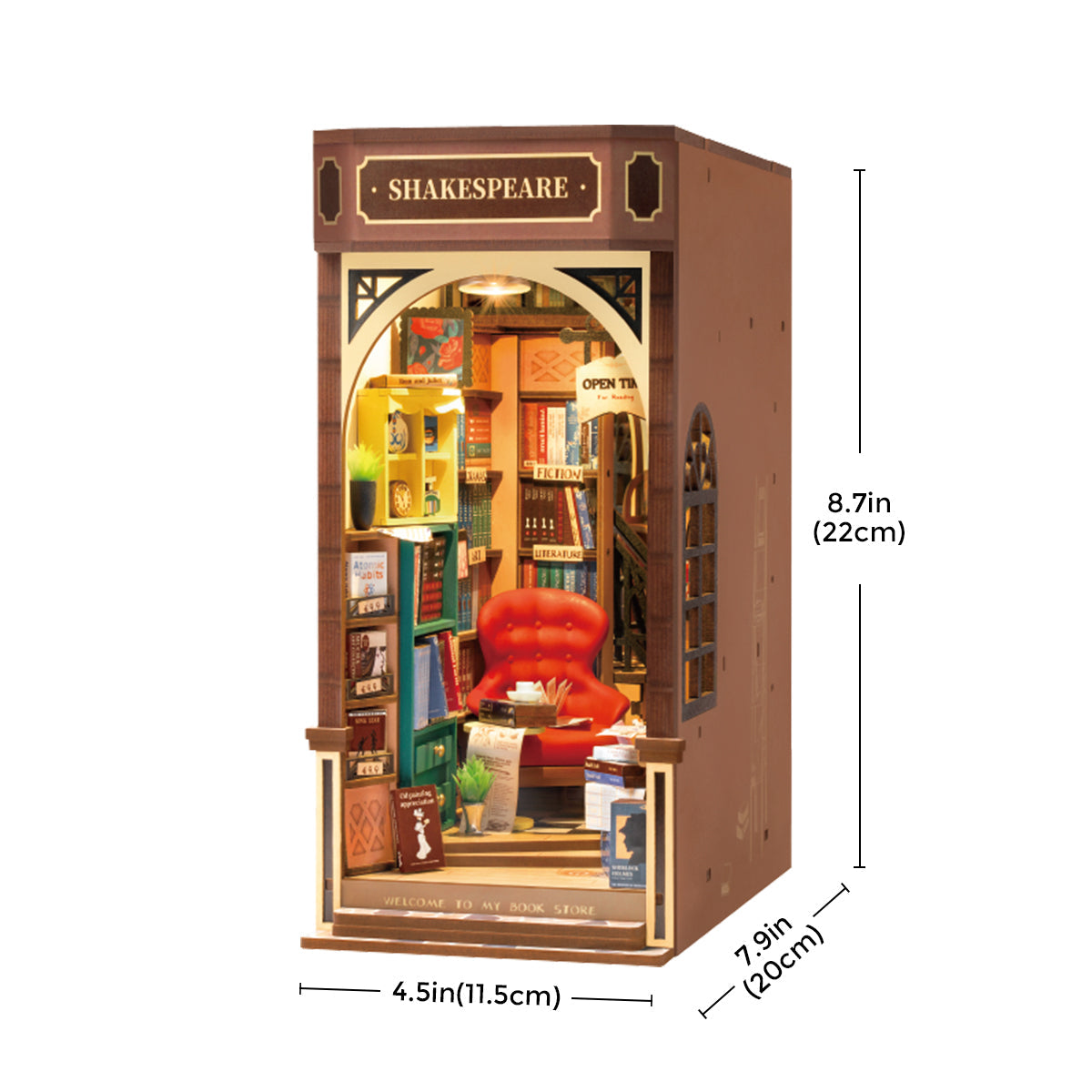 Rolife Bookstore DIY Book Nook Kit TGB07 Book Nook