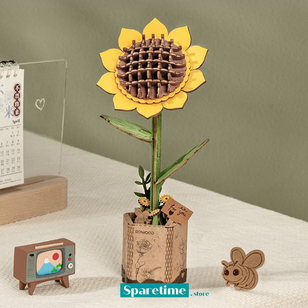 Rowood Wooden Bloom Craft (Sunflower)