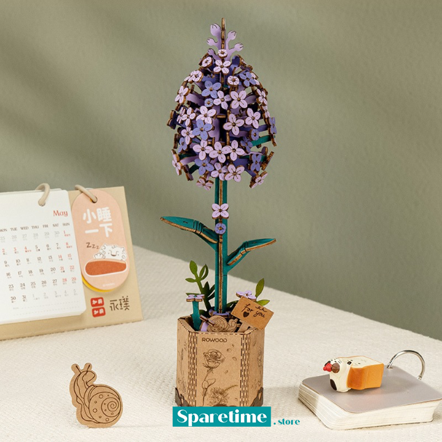 Rowood Wooden Bloom Craft (Lilac)