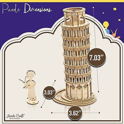 3D Wooden Puzzle: The Little Prince and Leaning Tower of Pisa