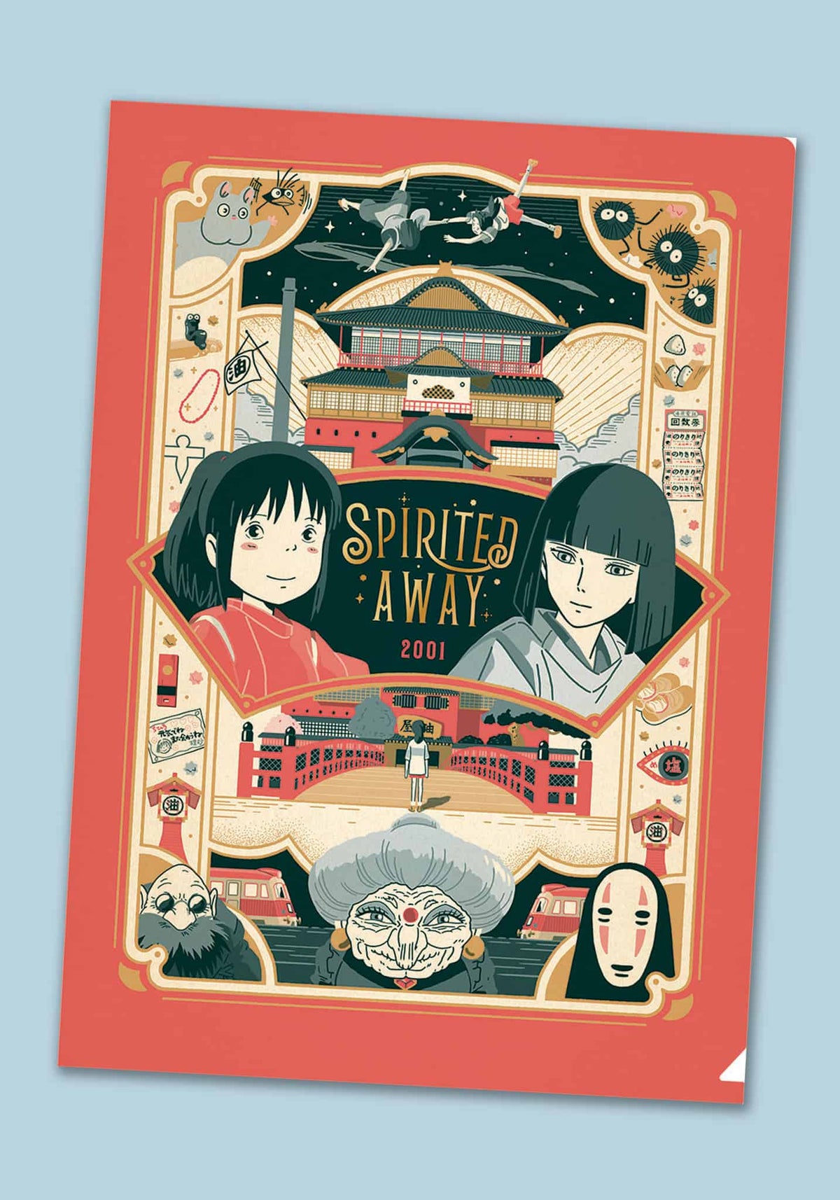 Movic Spirited Away A4 Clear Document Folder (Retro02)