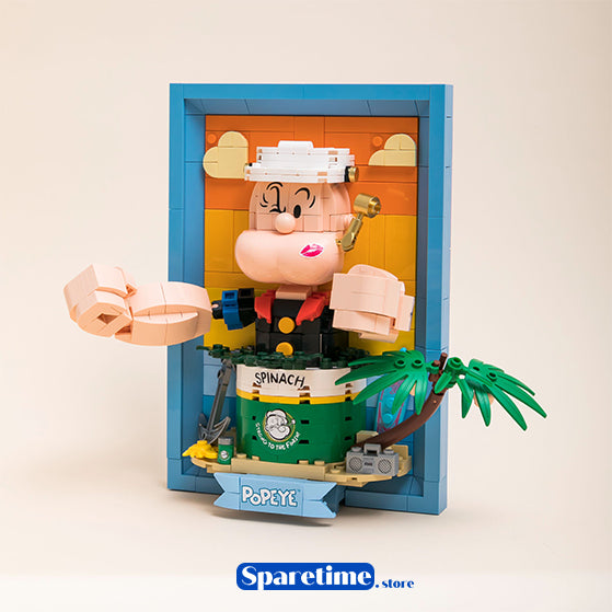 Pantasy Popeye 3D paintingPantasy Popeye & Olive 3D painting