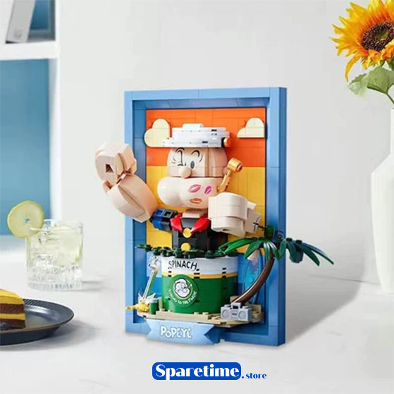 Pantasy Popeye & Olive 3D painting