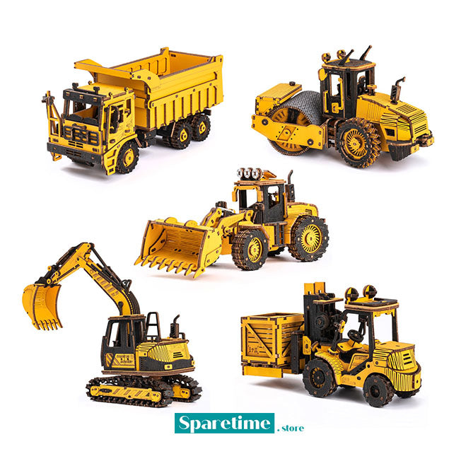ROKR Engineering Construction Vehicle 3D Wooden Puzzle