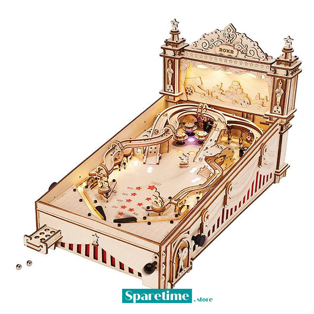 ROKR 3D Pinball Machine 3D Wooden Puzzle