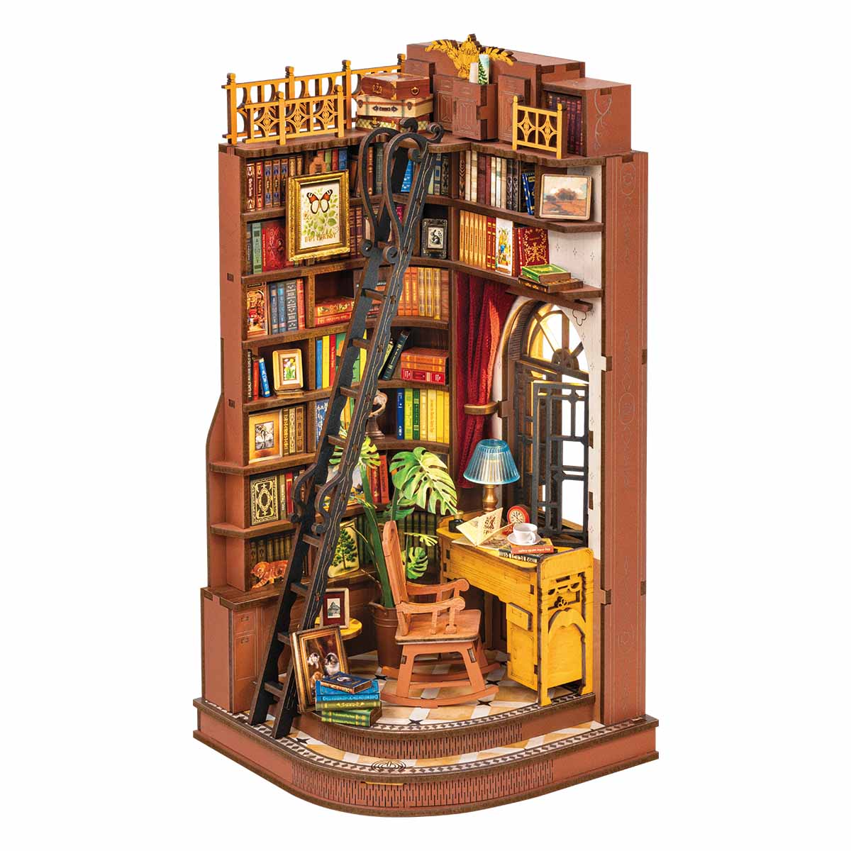 Rolife Silent Corner Study DIY Book Nook Kit TGE02 Book Nook