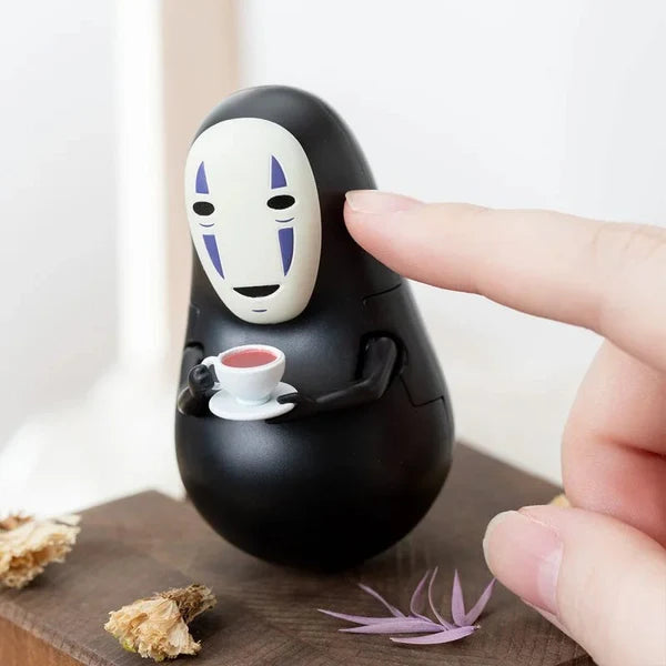 No-Face With Teacup Roly Poly Tilting Figure "Spirited Away"