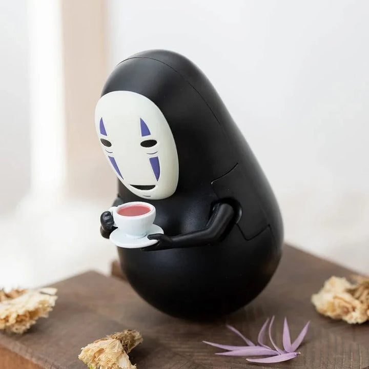 No-Face With Teacup Roly Poly Tilting Figure "Spirited Away"