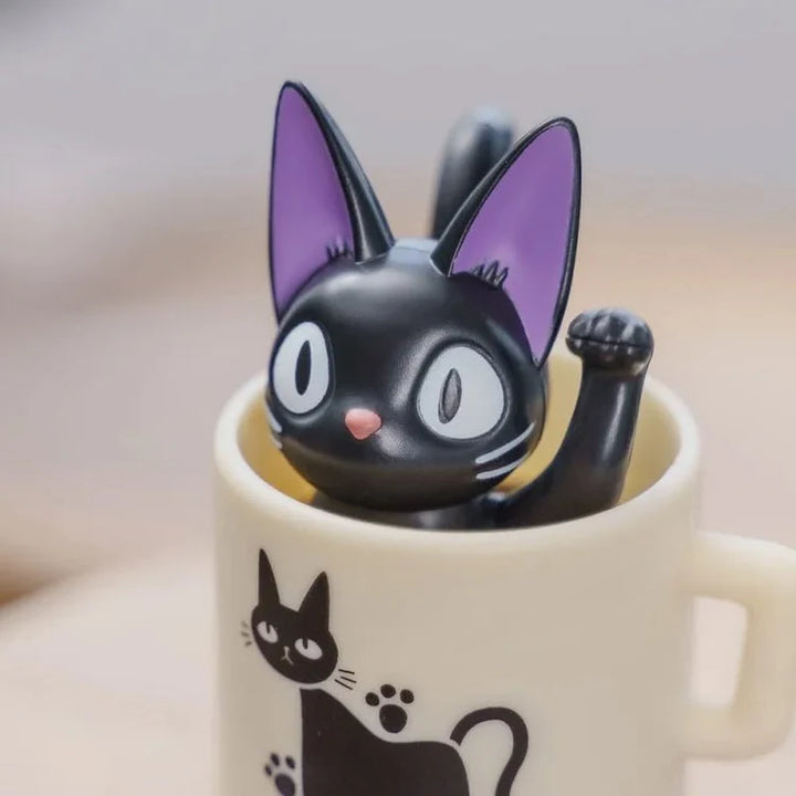 Jiji in Teacup Roly Poly TIlting Figure "Kiki's Delivery Service"