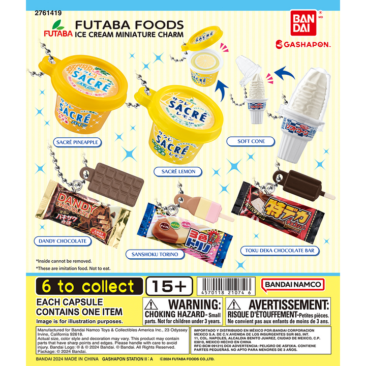 FUTABA FOODS ICE CREAM MINIATURE CHARM