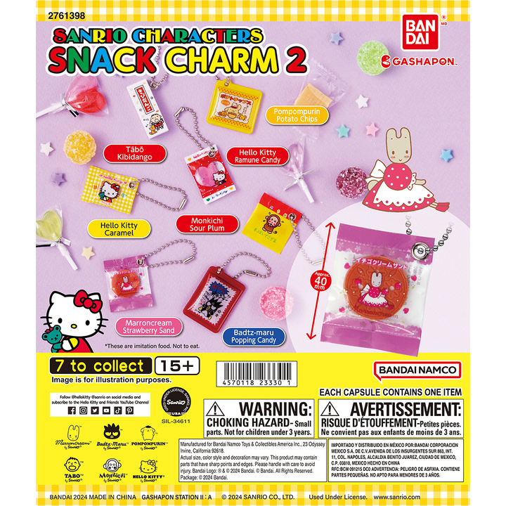 SANRIO CHARACTERS SNACK CHARM 2