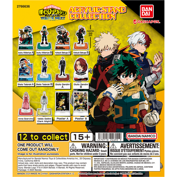 MY HERO ACADEMIA THE MOVIE YOU’RE NEXT ACRYLIC STAND COLLECTION