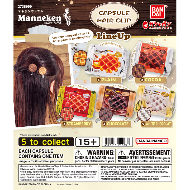 MANNEKEN BELGIAN WAFFLE CAPSULE HAIR CLIP