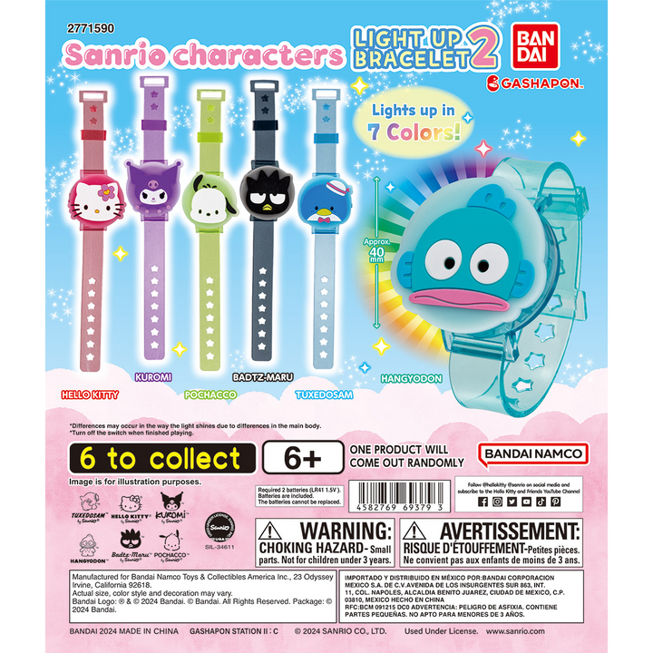 SANRIO CHARACTERES LIGHT UP BRACELET 2