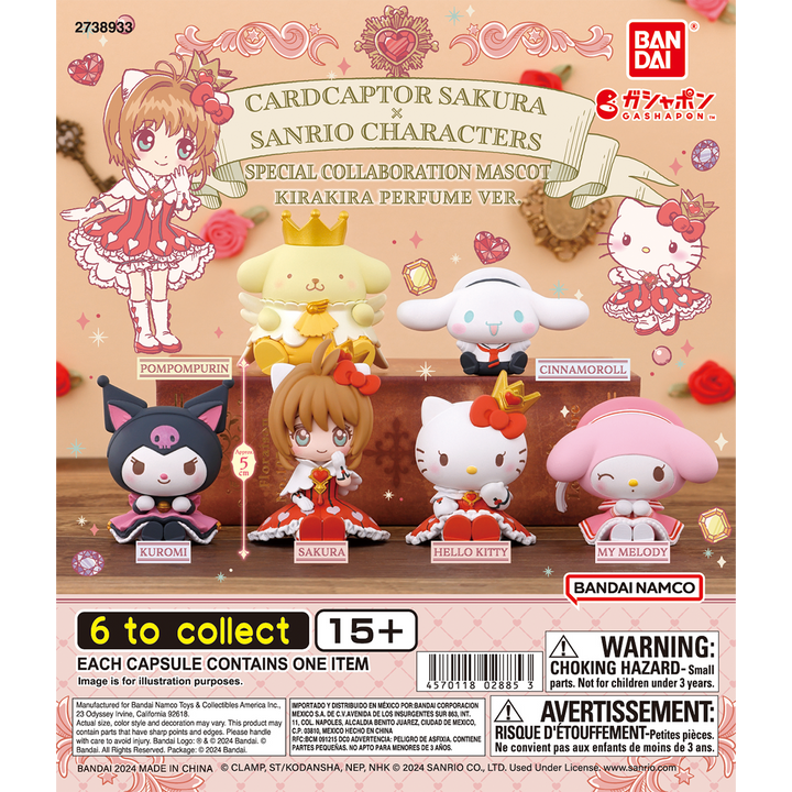 CARD CAPTOR SAKURA x SANRIO CHARACTERS SPECIAL COLLABORATION MASCOT KIRAKIRA PERFUME VER.