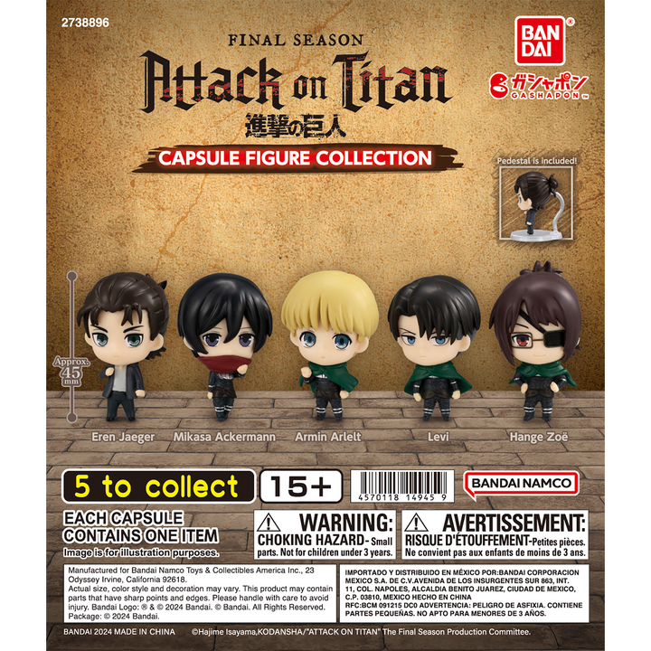 ATTACK ON TITAN THE FINAL SEASON CAPSULE FIGURE COLLECTION