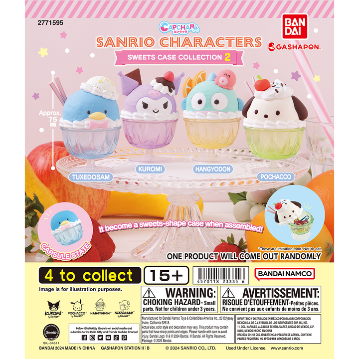 SANRIO CHARACTERS CAPCHARA SWEETS CASE COLLECTION 2