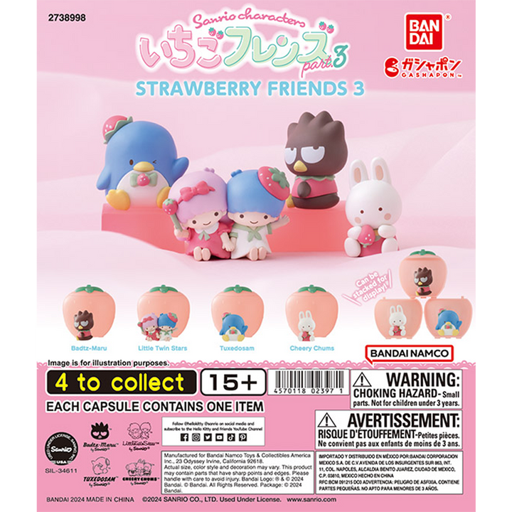 SANRIO CHARACTERS STRAWBERRY FRIENDS 3