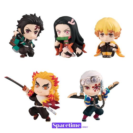 Demon Slayer: Kimetsu no Yaiba Adverge Motion 4 (SET of 5) "Demon Slayer", Bandai Shokugan Adverge Motion